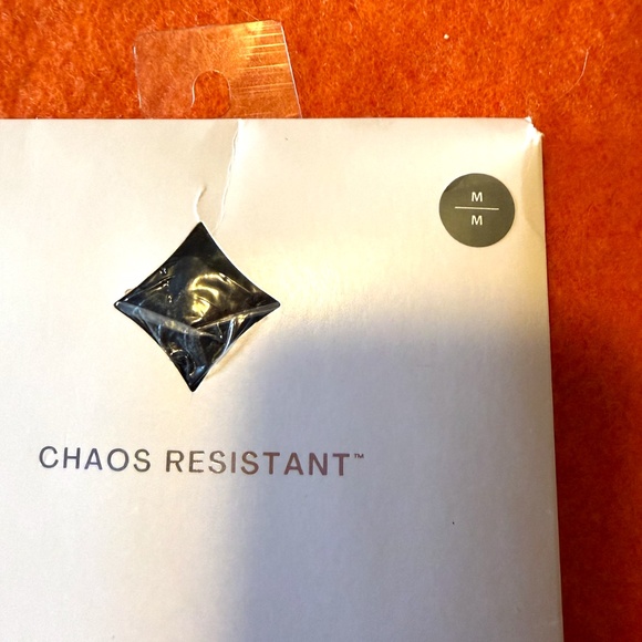 Sheertex black argyle semi-opaque pantyhose made in Canada NWT - Picture 4 of 7